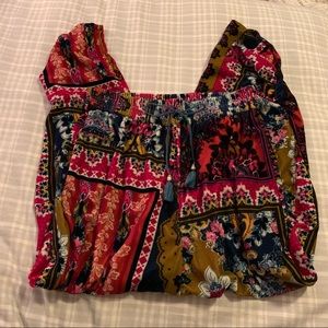 Anthropologie velvet hippie haram pants